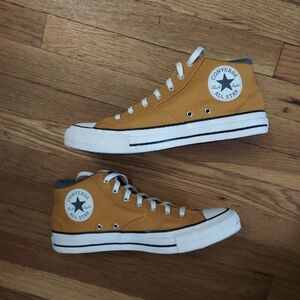 Converse Men's Mustard High-Top Sneakers